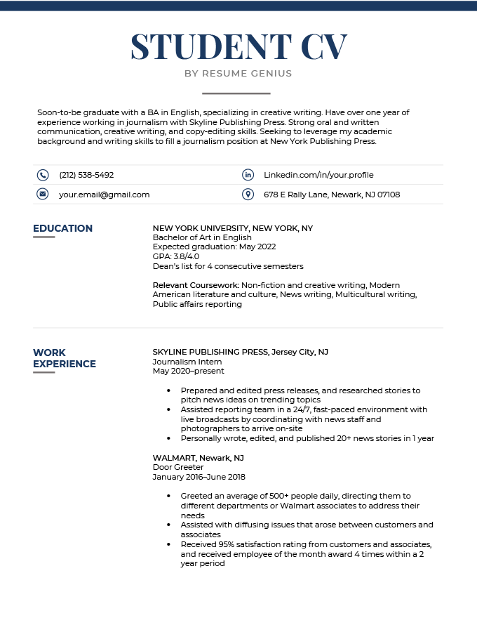 Student Cv